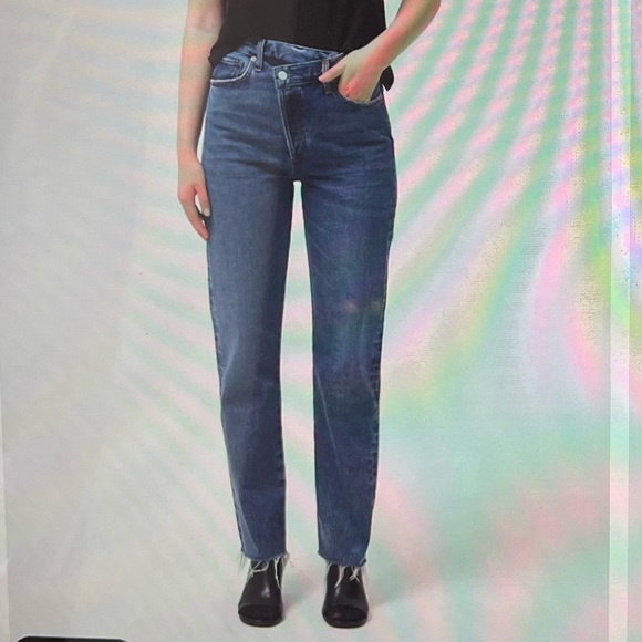 Agolde Criss Cross Straight in Range - Picture 6 of 8